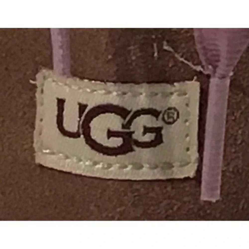 UGG Australia  Kids Brown Suede Lace Up Back‎ Zip Boots Size 6 Toddler Preowned